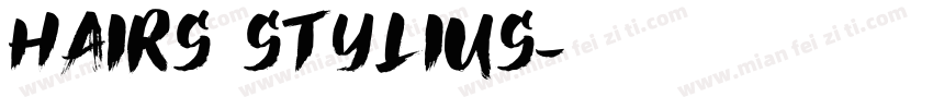 HAIRS STYLIUS字体转换